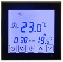 Терморегулятор сенсорный Rexant R200B 3.6кВт 16А черный картинка 